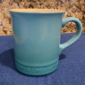 Le Creuset Stoneware Mug, 14 oz., Caribbean, 4 Mugs